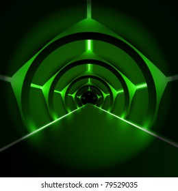 moderns vector runway/corridor illustration