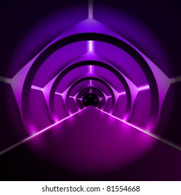 moderns vector runway/corridor illustration