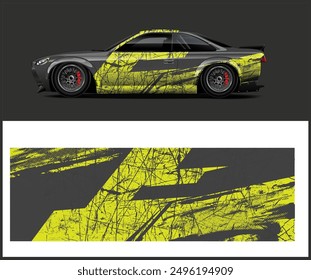 Modern-style car wrap Livery design