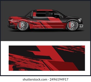 Modern-style car wrap Livery design