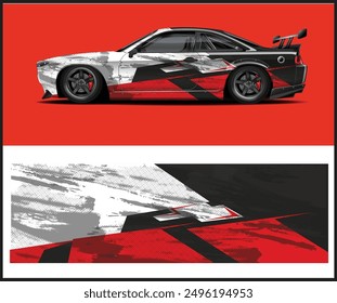 Modern-style car wrap Livery design