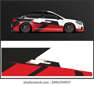 Modern-style car wrap Livery design