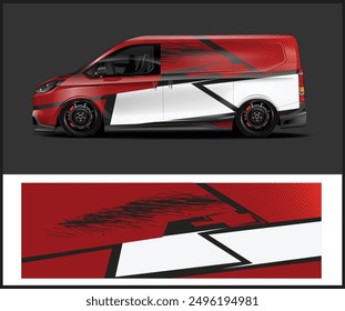 Modern-style car wrap Livery design