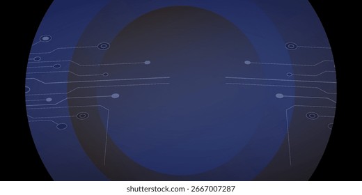 Moderntechnology futuristic internet network connection dark black background, blue abstract cyber information communication, Ai big data science, innovation future tech, simple