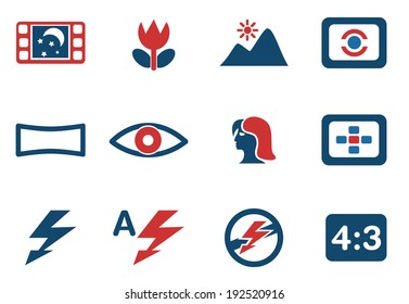 Modes of Photo Silhouette Icons