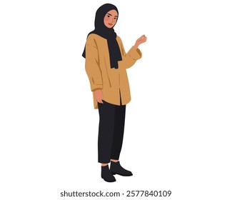 Modest Fashion with Soft Colors illustration