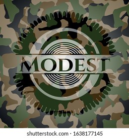 Modest on camouflaged texture. Vector Illustration. Detailed.