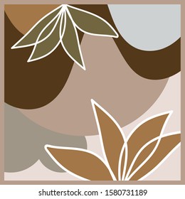 modest scarf pattern design on brown background