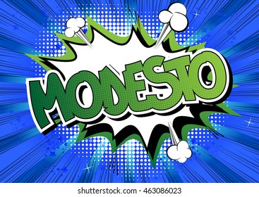 Modesto - Comic book style word.