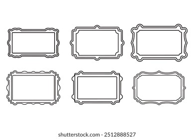 Ícone de vetor modificável e adaptável para quadros de imagem. Perfeito para design de interiores, fotografia e design. Design simples e organizado, adequado para uma variedade de usos.