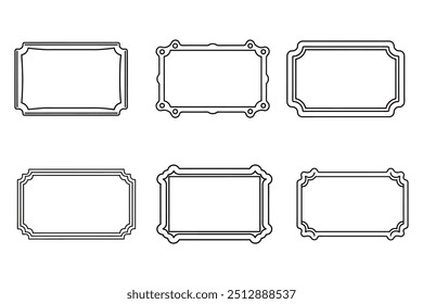 Modifiable and adaptable vector icon for picture frames. Perfect for interior design, photography, and design. Simple, uncluttered design suitable for a range of uses.