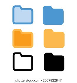 Modifiable and easily appropriate for commercial use is the Folder Vector icon design, Folder icon. Outline vector. Editable stroke.