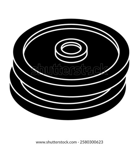 Modifiable icon of weight plates