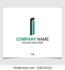 The modification of the letter "I" produces an elegant and dynamic logo