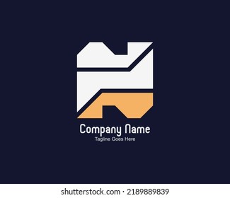 The modification of the letter "N" produces an elegant and dynamic logo
