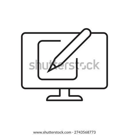 Modification tool symbol on screen display