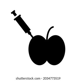 modified apple icon or logo isolated sign symbol vector illustration - high quality black style vector icons
