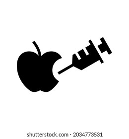 modified apple icon or logo isolated sign symbol vector illustration - high quality black style vector icons
