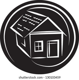 Modified drawn house - home