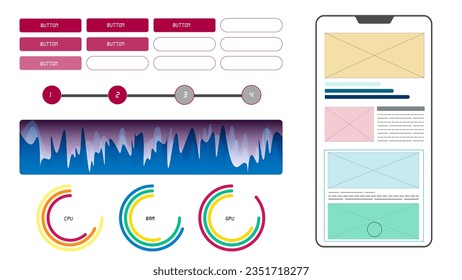 Modile interface  layout and icon design