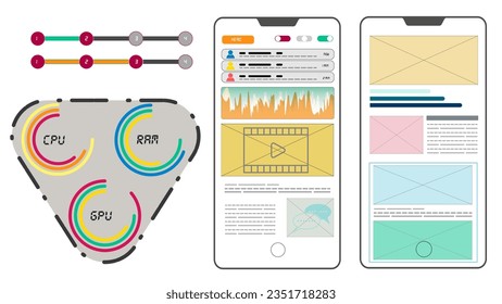 Modile interface  layout and icon design