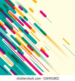 Modish style abstraction in color. Vector illustration.