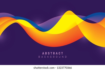 Modish style fluid abstraction in colors. Vector illustration.
