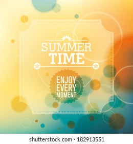Modish summer background in color. Vector illustration.
