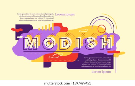 Diseño de banners web. Composición colorida abstracta. Ilustración vectorial.