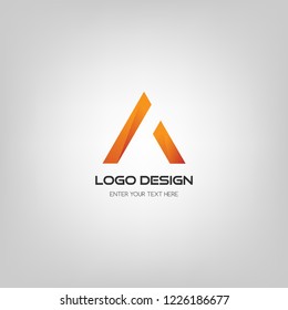 Modren abstract letter logo A design.
