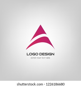 Modren abstract letter logo A design. 