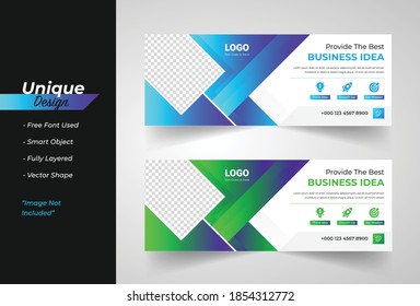 Modren Corporate Web Banner Template Set  Design.