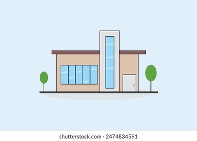 Modren Home design vector illustration. 