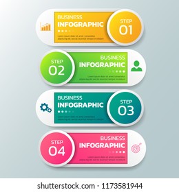 Modren Infographics design template,3D Business concept with 4 steps or options, can be used for workflow layout, diagram, annual report, web design.Creative banner,label vector.
