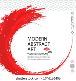 El estilo japonés moderno de fondo abstracto. ilustración vectorial