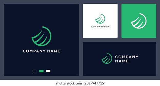 modren simple global logo design
