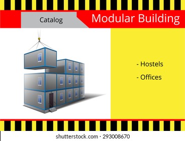 Modular Building, A Series Of 18 Vectors. Catalog