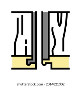 vector de ícono de color de rompecabezas de piso modular. signo de rompecabezas modular del suelo. ilustración de símbolo aislado