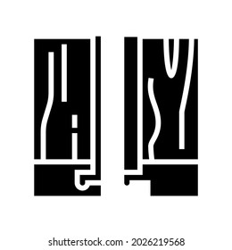 modular floor puzzle glyph icon vector. modular floor puzzle sign. isolated contour symbol black illustration