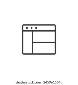 Modular grid icon, modular grid 3 vector illustration