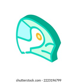 modular helmet motorcycle isometric icon vector. modular helmet motorcycle sign. isolated symbol illustration