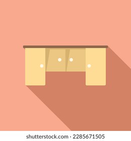 Modular interior icon flat vector. Room design. Modern cook