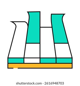 modular pva cover floor line icon vector. modular pva cover floor sign. isolated symbol illustration