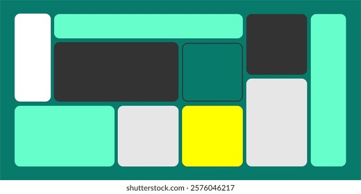Modular shapes and bento grid design. eps vector file
