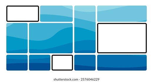 Modular shapes and bento grid design. eps vector file
