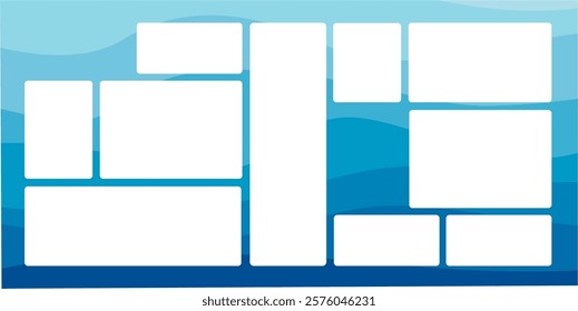 Modular shapes and bento grid design. eps vector file