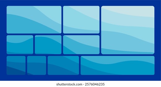 Modular shapes and bento grid design. eps vector file