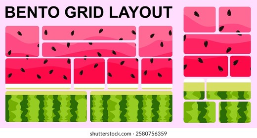 Modular shapes and bento grid template