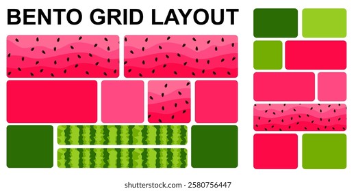 Modular shapes and bento grid template