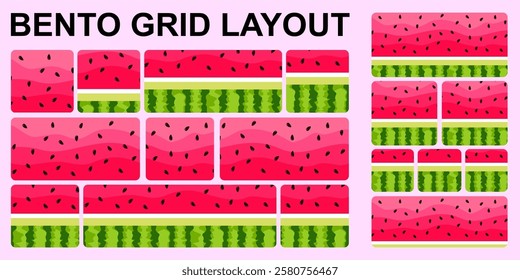 Modular shapes and bento grid template